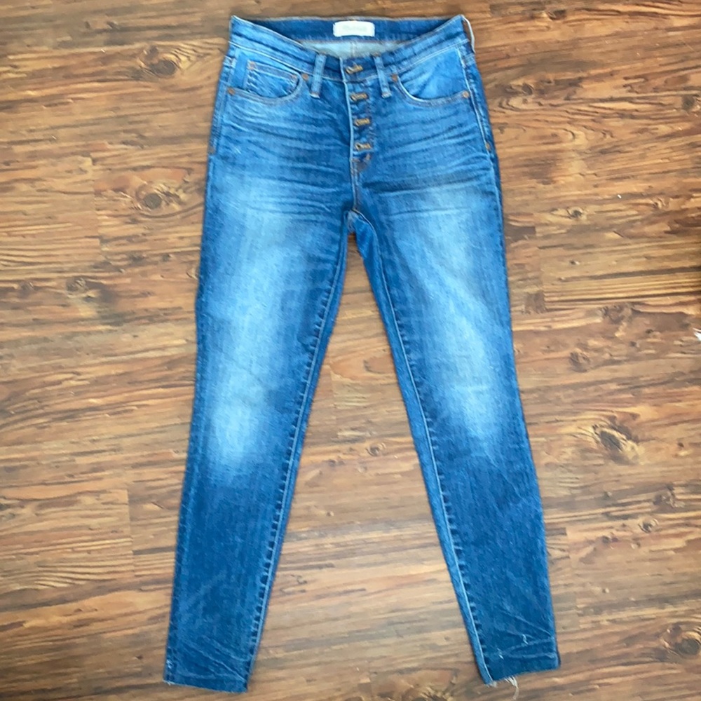 Madewell 9” high rise skinny jeans